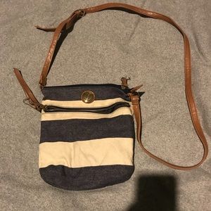 striped bag